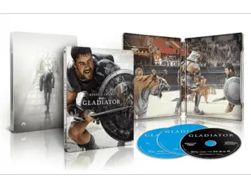 Gladiator als Limited 4K UHD Steelbook mit Russell Crowe auf dem Frontcover (Innenansicht / Inlay)