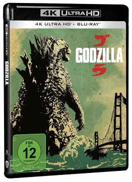 3D-Ansicht der Godzilla 4K Blu-ray Disc von Gareth Edwards