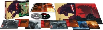 Inhalt der Godzilla 4K Limited Collector's Edition (Pappschuber, Poster, Booklet und Artcards)