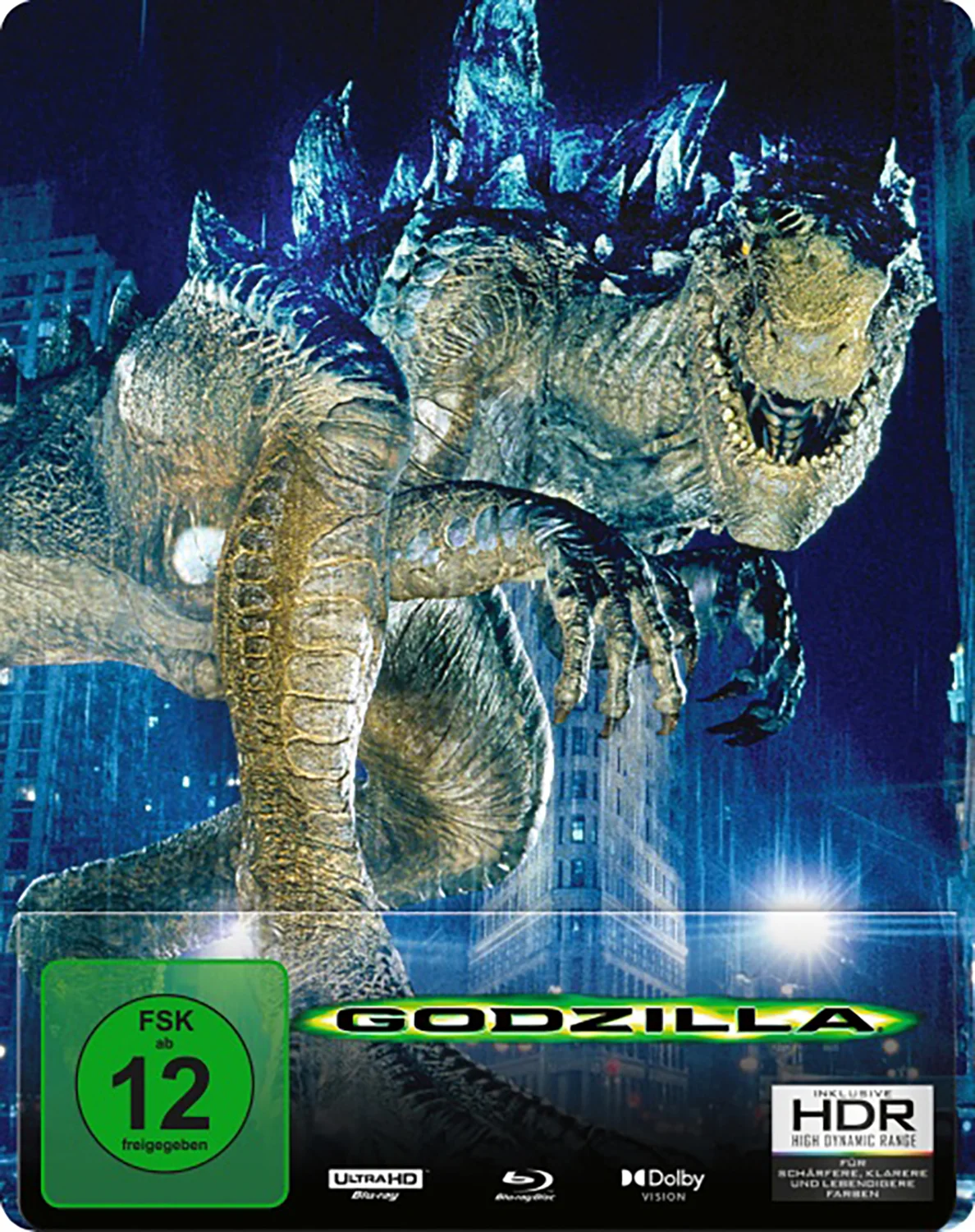 Godzilla (1998) (Remastered) – 4K Steelbook (UHD + Blu-ray Disc)