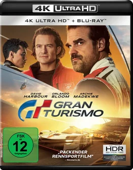 Gran Turismo Orlando Bloom 4K Ultra HD Blu-ray Disc Cover small
