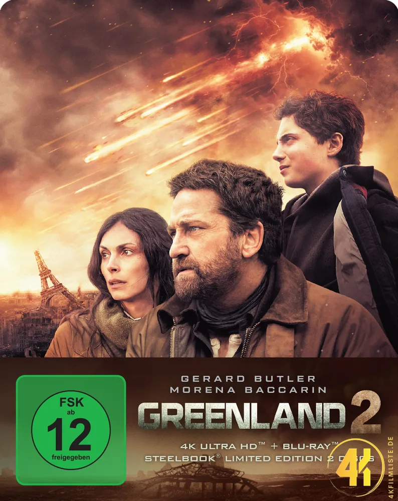 Greenland 2 Front 4K Steelbook Ultra HD Blu-ray Disc