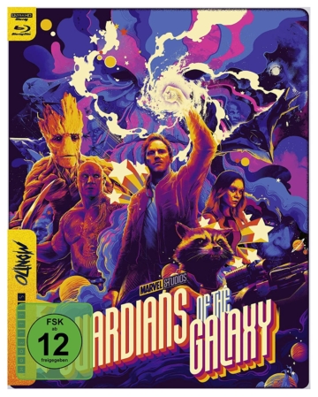 Guardians of the Galaxy 4K Mondo Steelbook mit UHD-Blu-ray und Blu-ray Disc (Frontansicht)