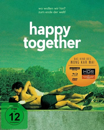 Frontansicht Happy Together (Glücklich vereint) (1997) 4K Special Edition Cover mit Leslie Cheung und Tony Chiu-Wai Leung