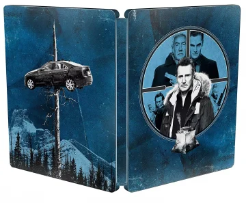 Hard Powder mit Liam Neeson (4K Steelbook) (UHD + Blu-ray Disc) (Frontcover & Backcover)