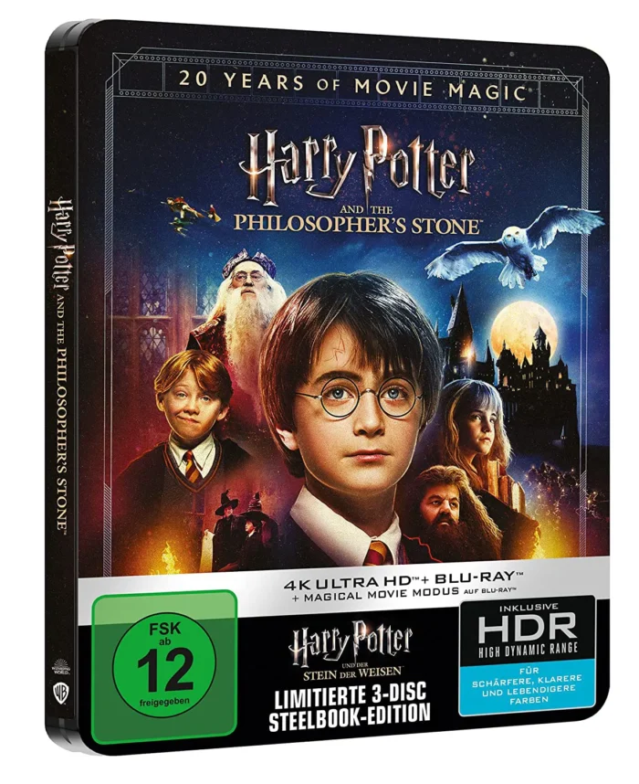 Harry Potter und der Stein der Weisen (+ Magical Movie Mode) – 4K Steelbook (UHD + Blu-ray Disc)