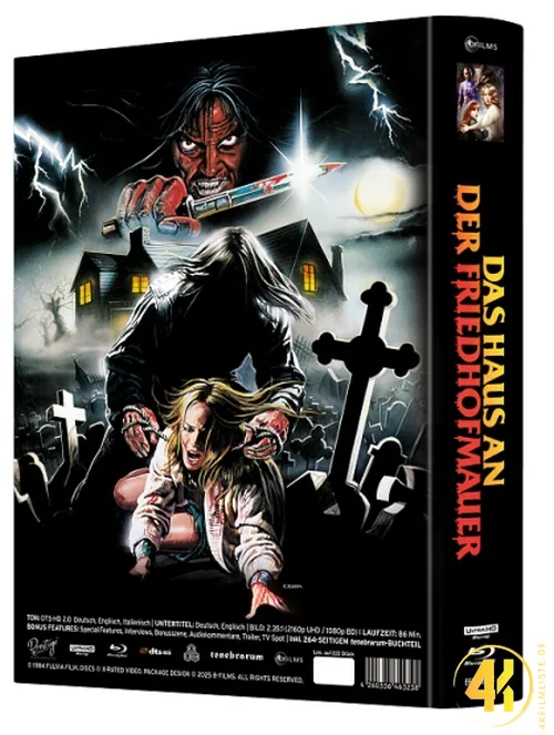 Haus an der Friedhofmauer 4K Mediabook Cover C Backcover Ultra HD Blu-ray Disc