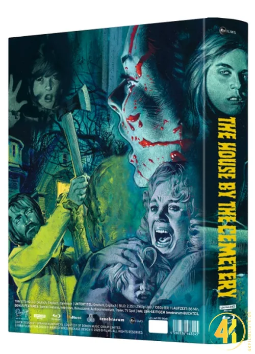 Haus an der Friedhofmauer 4K Mediabook Cover D Backcover Ultra HD Blu-ray Disc