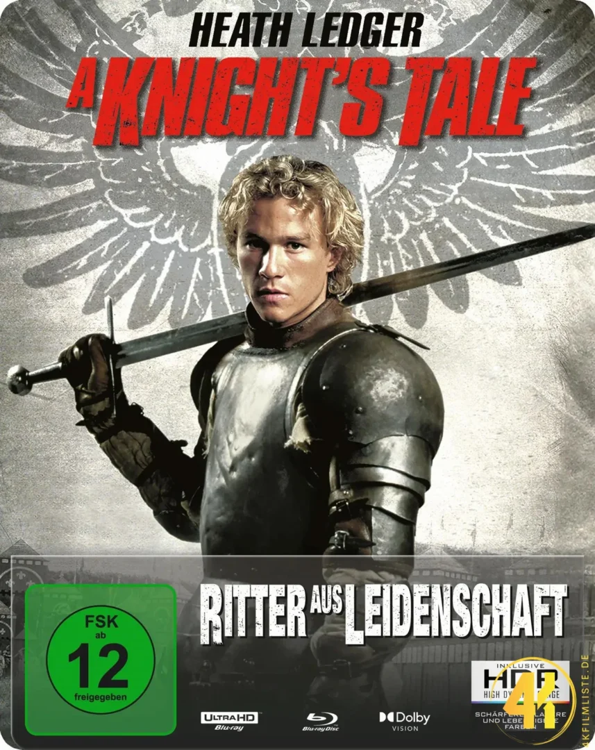 Heath Ledger Ritter aus Leidenschaft 4K Steelbook Ultra HD Blu-ray Disc