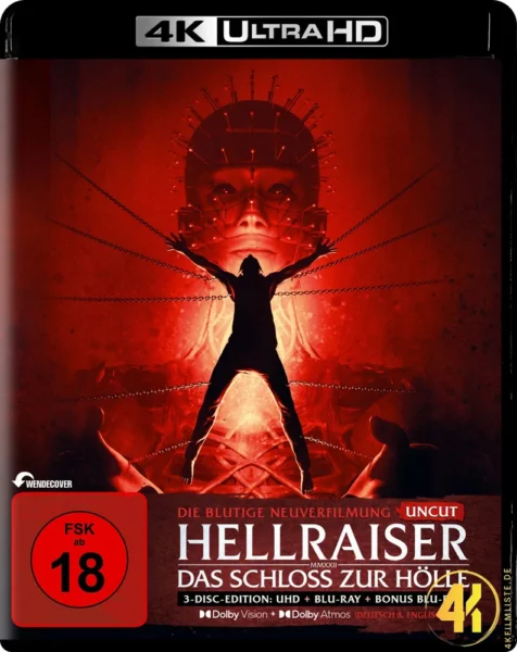 Hellraiser: Das Schloss zur Hölle 4K Blu-ray Ultra HD Blu-ray Disc