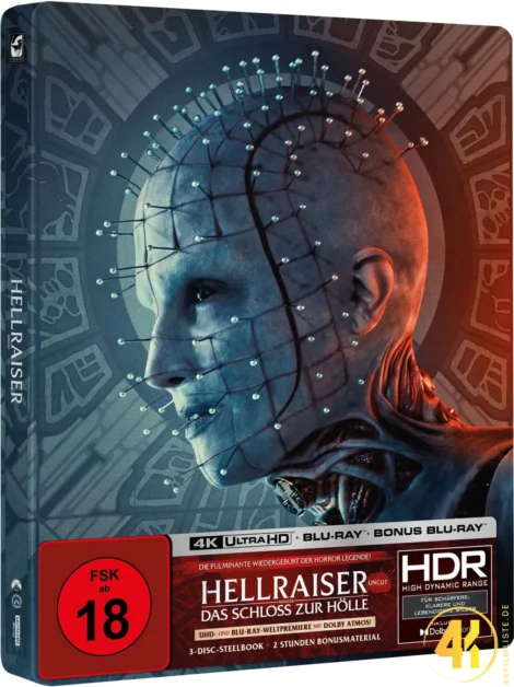 Hellraiser: Das Schloss zur Hölle – 4K Steelbook (UHD + Blu-ray Disc + Bonus Blu-ray)