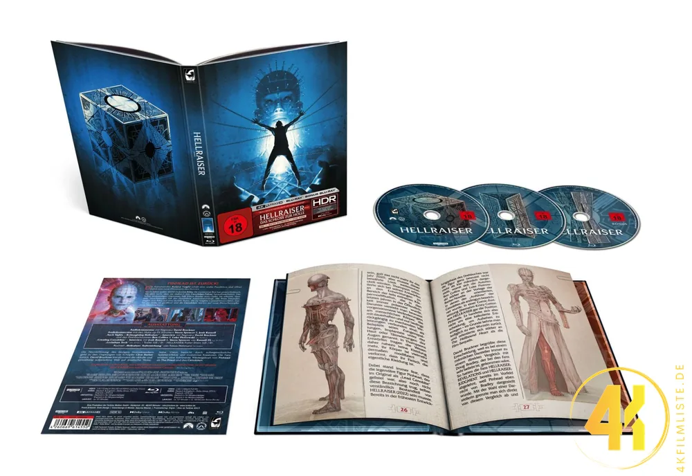 Hellraiser Das Tor zur Hölle 4K Mediabook Ultra HD Blu-ray Disc