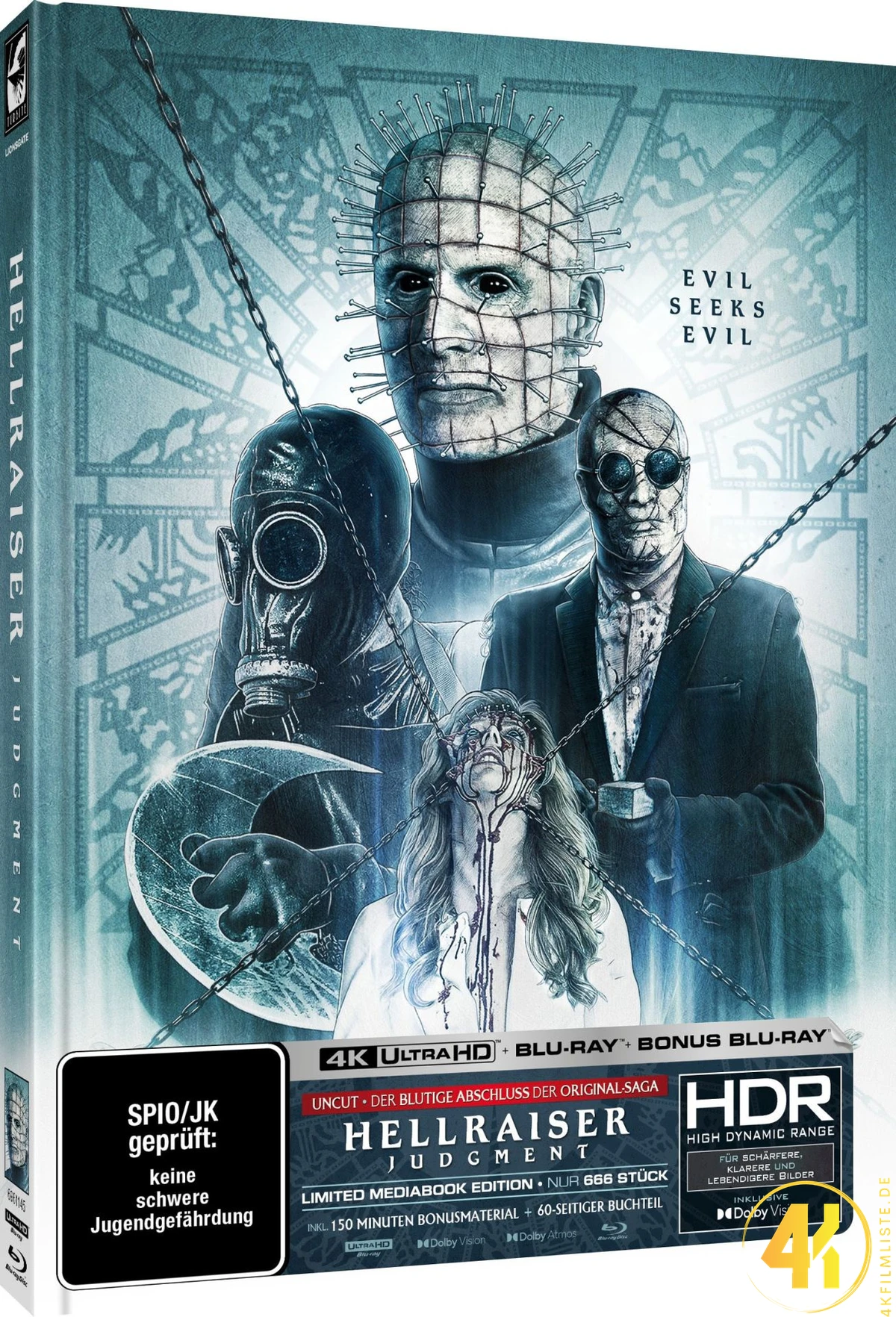 Hellraiser: Judgment (Cover B) – 4K Mediabook (UHD + Blu-ray Disc + Bonus Blu-ray)