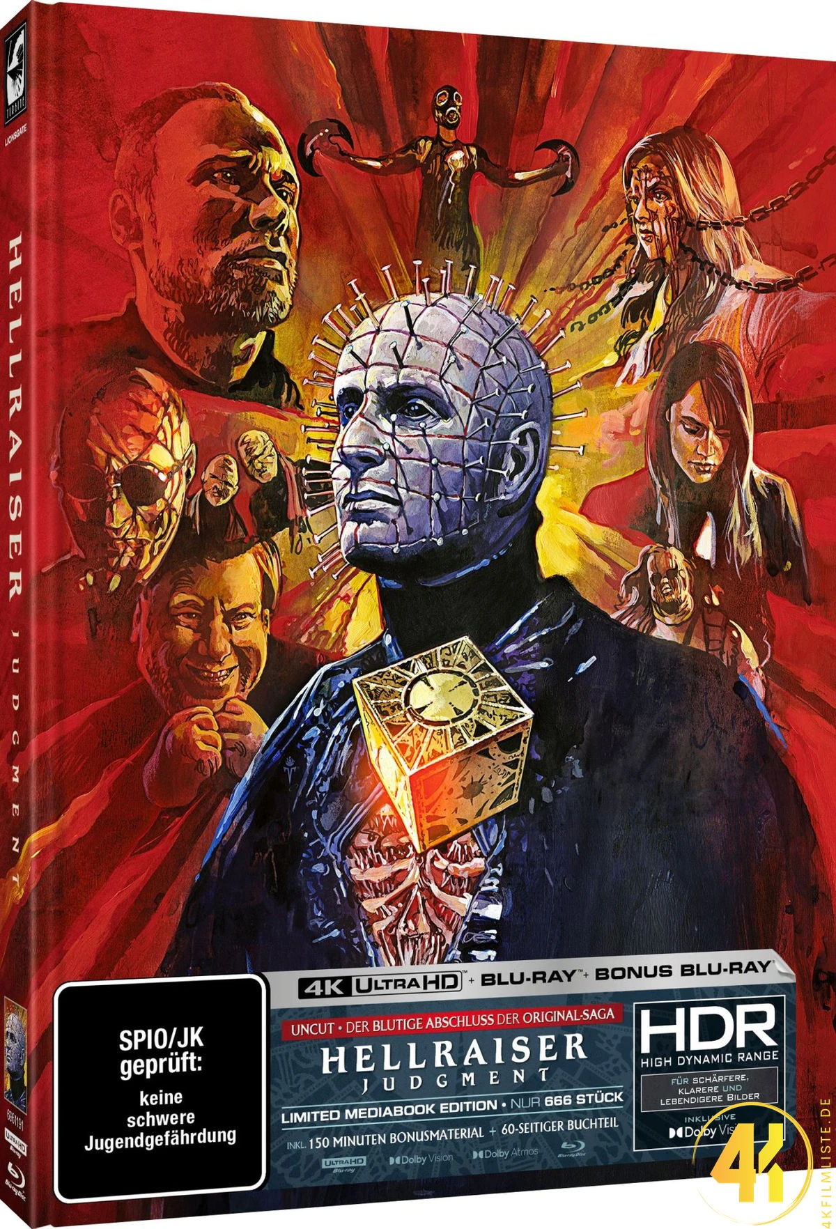 Hellraiser: Judgment (Timo Würz / Cover A) – 4K Mediabook (UHD + Blu-ray Disc + Bonus Blu-ray)