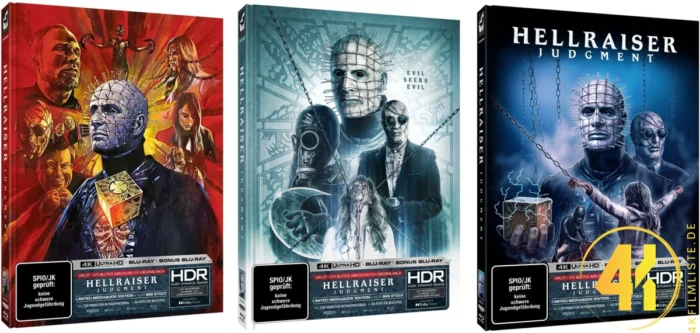 Hellraiser: Judgment (Cover A – C) – 4K Mediabook (UHD + Blu-ray Disc + Bonus Blu-ray)