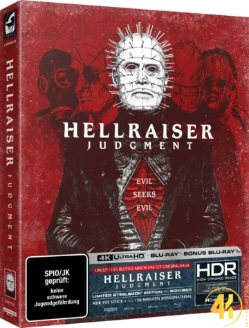 Hellraiser Judgment Steelbook Full Slip B Ultra HD Blu-ray Bonus Blu-ray Disc