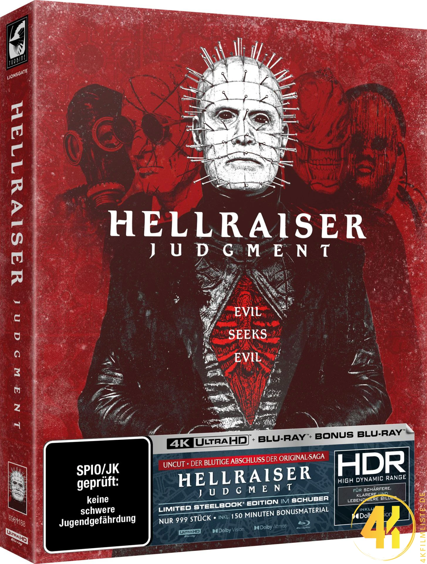 Hellraiser: Judgment – 4K Steelbook B (UHD + Blu-ray Disc + Bonus Blu-ray)