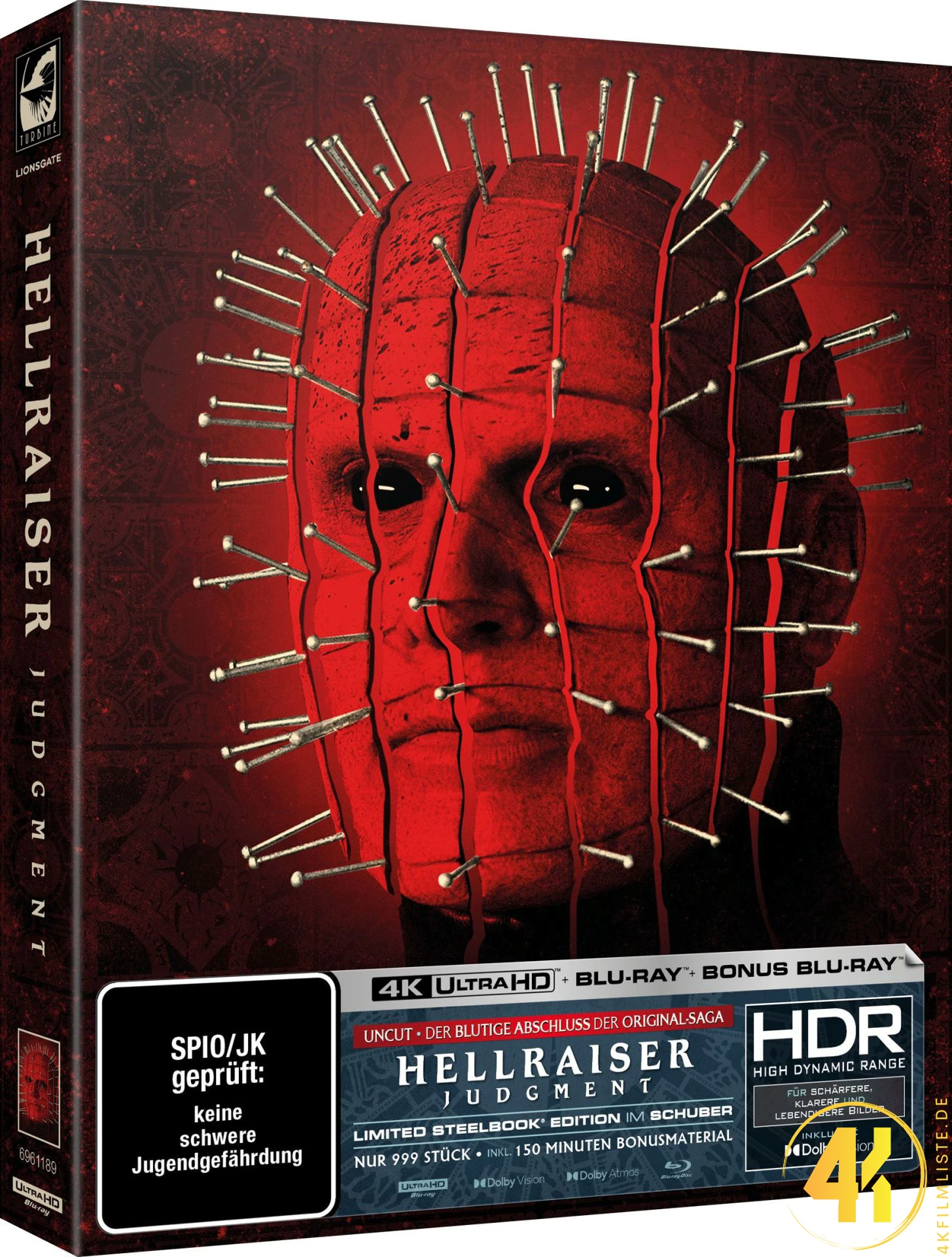 Hellraiser: Judgment – 4K Steelbook C (UHD + Blu-ray Disc + Bonus Blu-ray)
