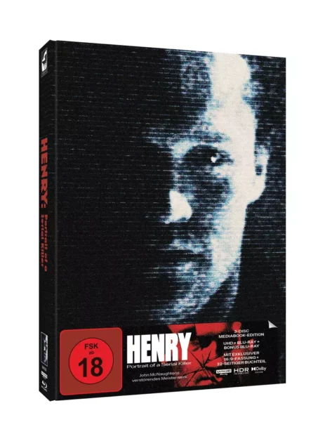 Henry: Portrait of a Serial Killer (Scott Saslow Artwork) – Mediabook A (UHD + Blu-ray Disc + Widescreen Blu-ray)