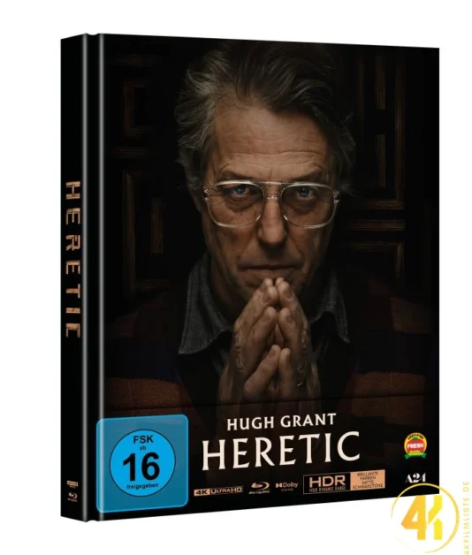 Heretic Cover A 4K Mediabook Ultra HD Blu-ray Disc
