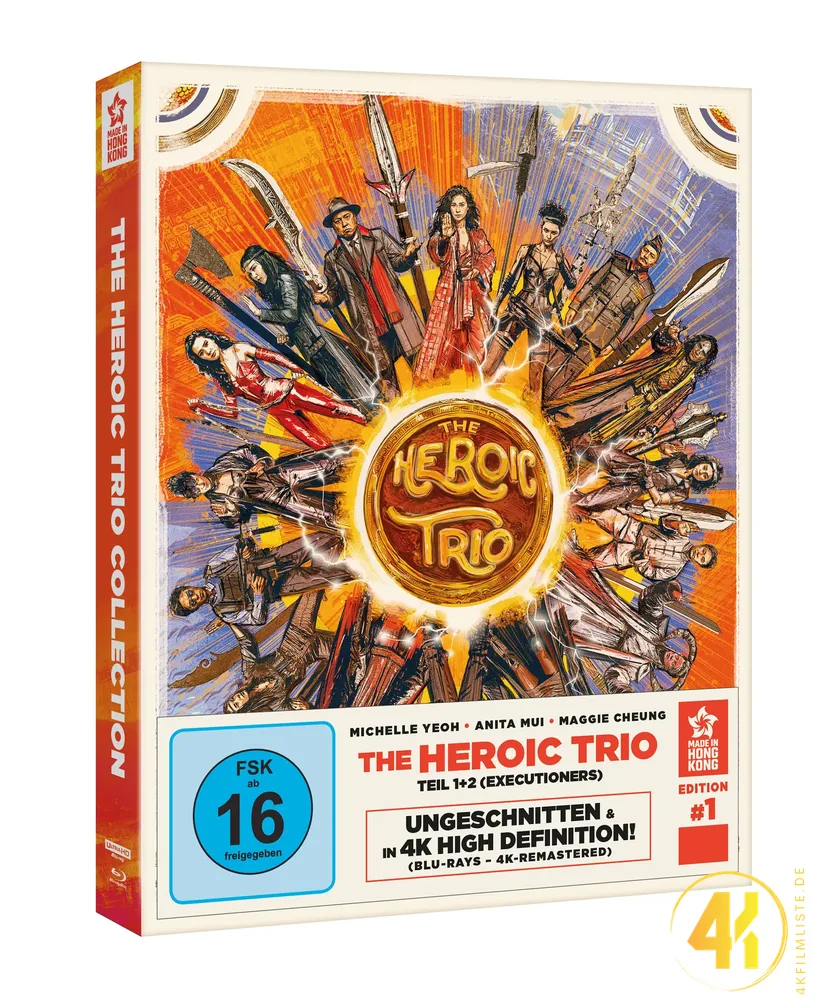 Heroic Trio 4K Bluray Ultra HD Blu-ray Disc
