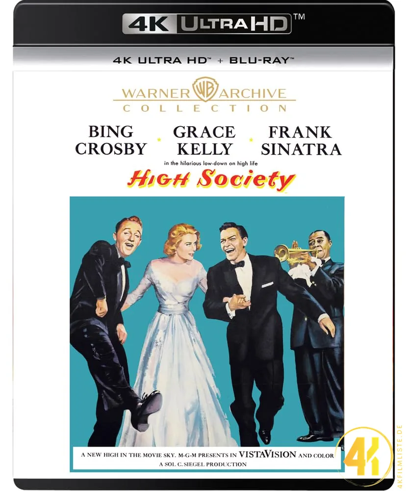 High Society US Cover 4K Blu-ray Ultra HD Blu-ray Disc