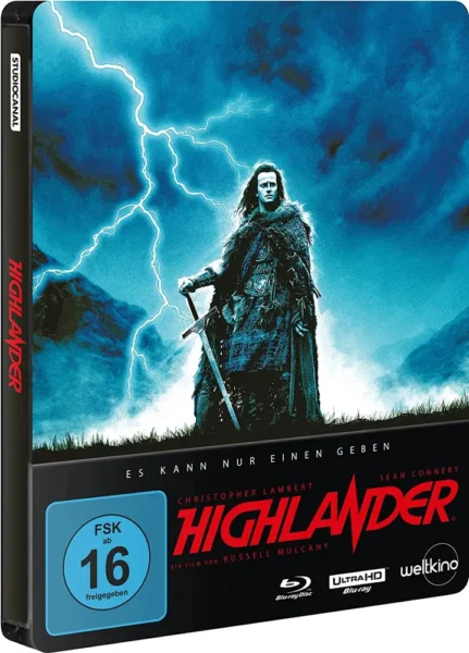 Highlander (1986) – 4K Steelbook (UHD + Blu-ray Disc)