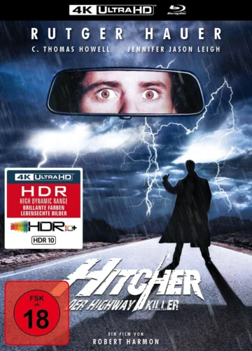 Hitcher Highway Killer 4K Mediabook Ultra HD Blu-ray Disc