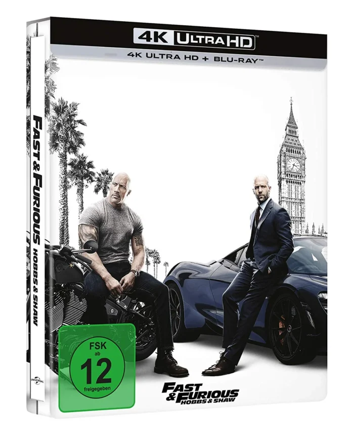 Fast & Furious: Hobbs and Shaw – 4K Steelbook (UHD + Blu-ray Disc + DVD)