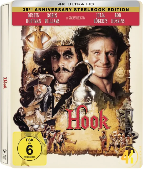 Hook (35th Anniversary Edition) – 4K Steelbook (UHD + Blu-ray Disc)