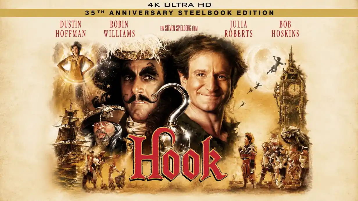 "Hook" zum 35. Jubiläum im UHD-Steelbook mit 2 Ultra HD Blu-rays
