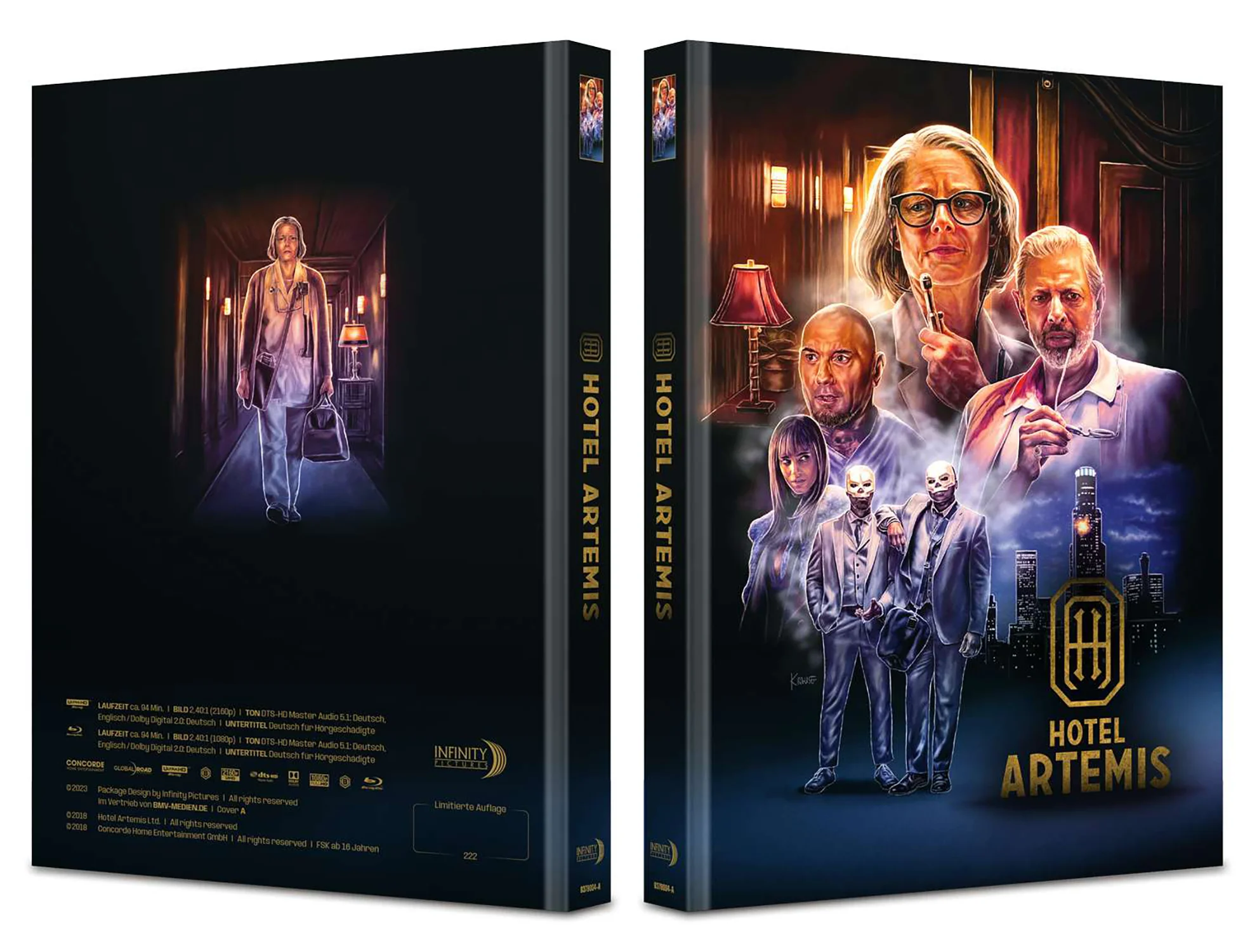 Hotel Artemis – 4K Mediabook A (UHD + Blu-ray Disc)