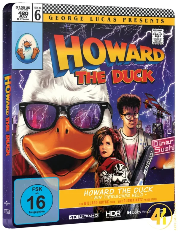 Howard: Ein tierischer Held – 4K Steelbook (UHD + Blu-ray Disc)