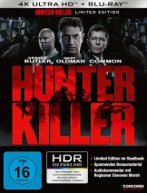 Hunter Killer 4K Steelbook UHD Blu-ray Disc