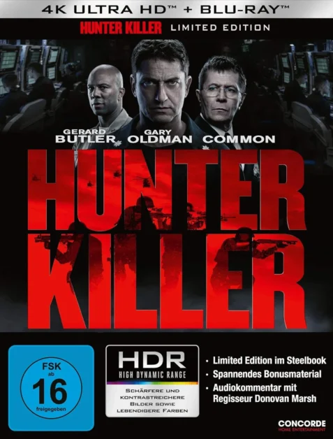 Hunter Killer – 4K Steelbook (UHD + Blu-ray Disc)