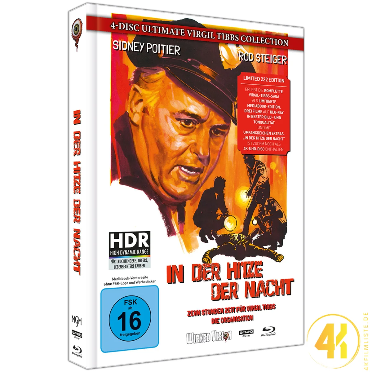 In the Heat of the Night – In der Hitze der Nacht (Cover B) – 4K Mediabook (UHD + Blu-ray Disc)