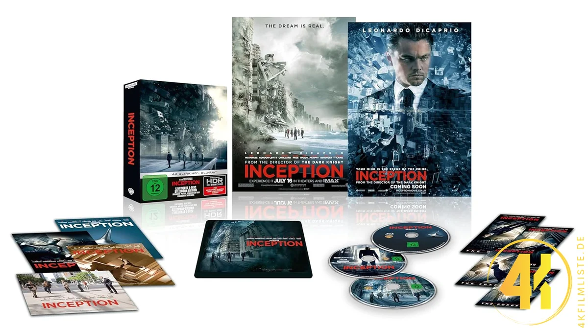 Inception Limited Steelbook Edition Ultra HD Blu-ray Disc
