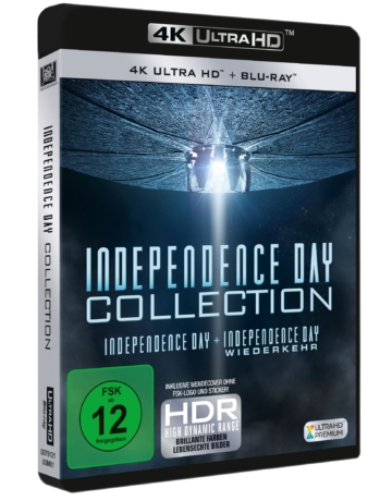 Independence Day und Wiederkehr 4K UHD Blu-ray Disc Cover