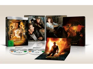 Indiana Jones und das Königreich des Kristallschädels - 4K Steelbook Edition mit Mini Poster