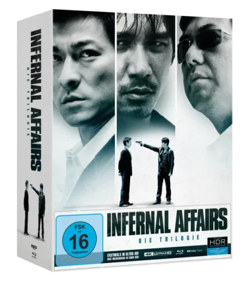 Infernal Affairs Trilogie (Collector’s Edition) – 4K Mediabook (UHD + Blu-ray Disc + 3x Bonus Blu-rays)