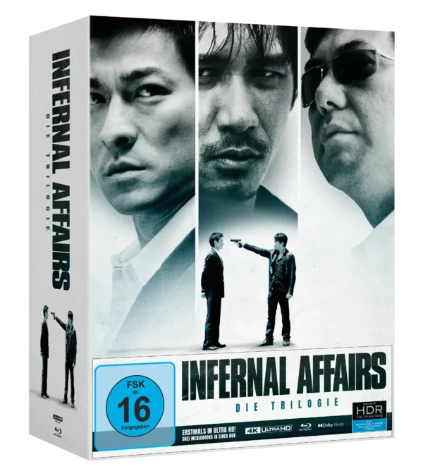 Infernal Affairs Trilogie (Collector’s Edition) – 4K Mediabook (UHD + Blu-ray Disc + 3x Bonus Blu-rays)