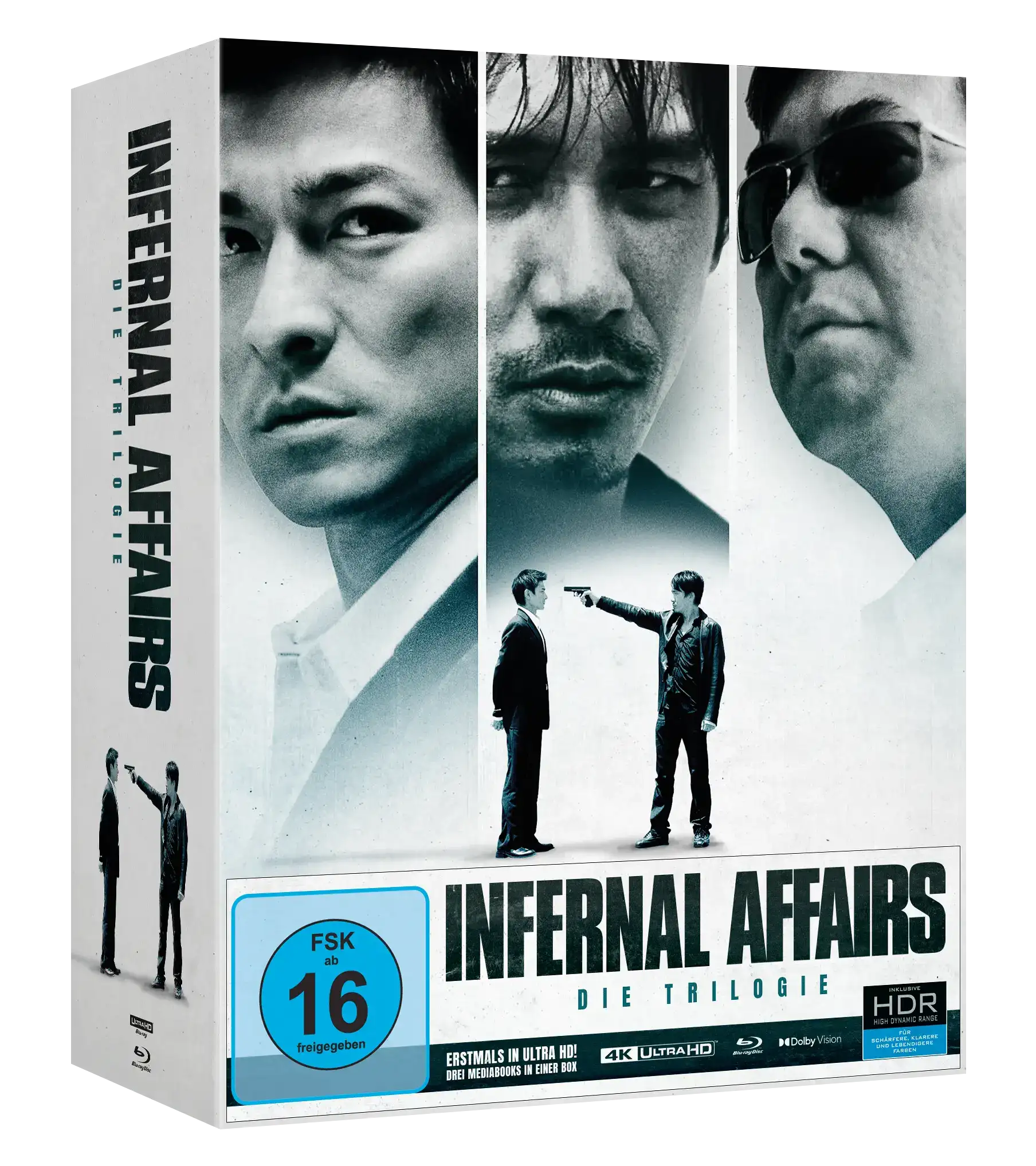 Infernal Affairs Trilogie (Collector’s Edition) – 4K Mediabook (UHD + Blu-ray Disc + 3x Bonus Blu-rays)