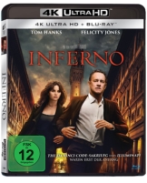 Tom Hanks in Inferno (4K UHD Blu-ray Disc Cover)