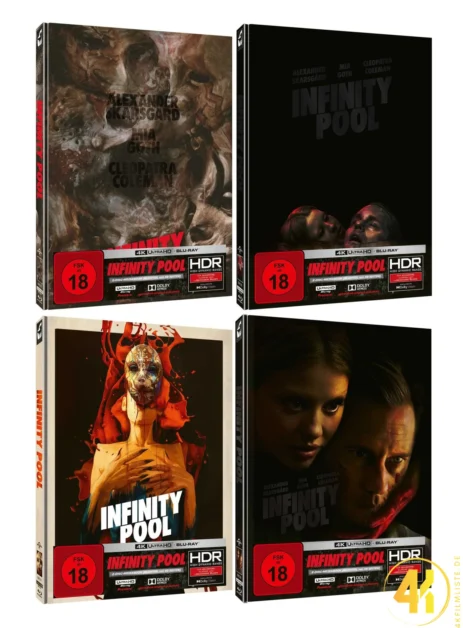 Infinity Pool (Cover A – D) – 4K Mediabook (UHD + Blu-ray Disc)