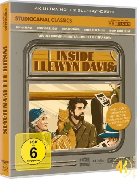 Inside Llewyn Davis (Collector’s Edition) – 4K Blu-ray (UHD + Blu-ray Disc + Bonus Blu-ray)