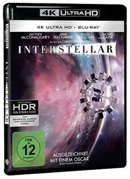 4K UHD Blu-ray Cover zu Christopher Nolans Interstellar