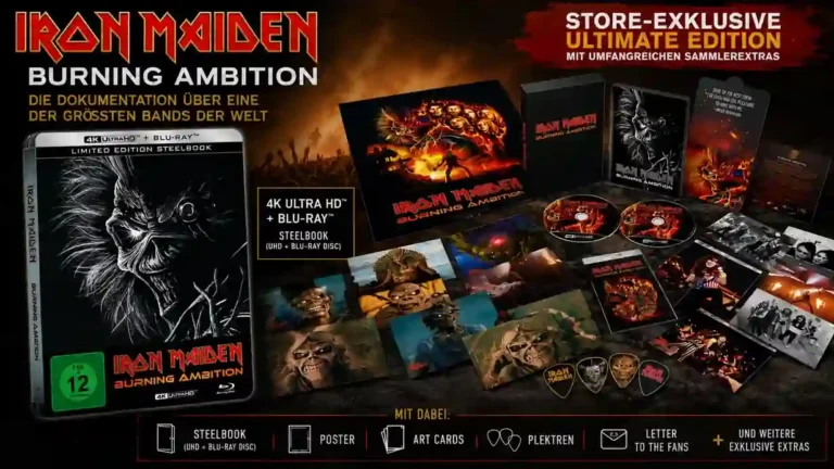 Ultimate Edition mit Steelbook: „Iron Maiden“-Doku „Burning Ambition“ kommt über Plaion Pictures