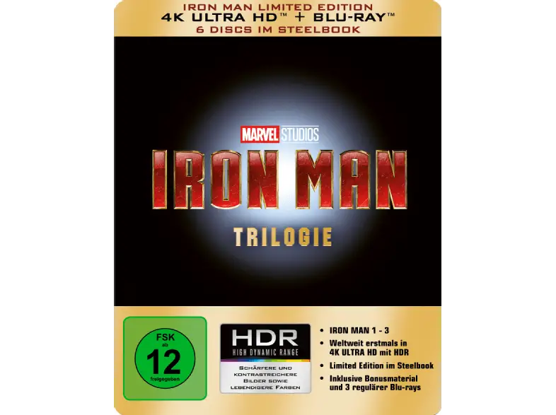 Iron Man Trilogie mit 4K HDR