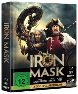 Iron Mask 4k Mediabook mit Arnold Schwarzenegger und Jackie Chan