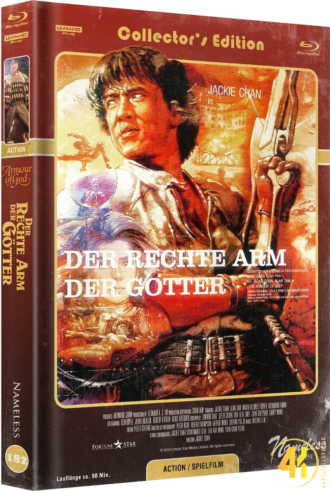 Jackie Chan Der rechte Arm der Götter 4K Mediabook Cover C Ultra HD Blu-ray Disc